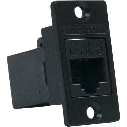 Switchcraft-NHRJ45D6B Steckverbinder, Telefon und Telekommunikation Conn RJ-45 Adapter F/F 8/8 POS ST Panel Mount 1/1 Port Cat 6