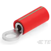 TE Connectivity-2-36149-3 Steckverbinderanschlüsse PIDG Ring Tongue Terminal 22AWG Copper Red/Green Stripe 18.64mm Tin Loose