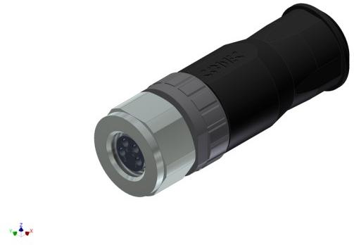 CONEC-42-00012 Connettore circolare Conn M8 Circular SKT 4 POS Screw ST Cable Mount 4 Terminal 1 Port