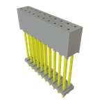 Conn Elevated Socket SKT 20 POS 2mm Solder ST Top Entry Thru-Hole Layer