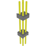 Conn Board Stacker HDR 4 POS 2.54mm Solder ST Top Entry Thru-Hole Bulk