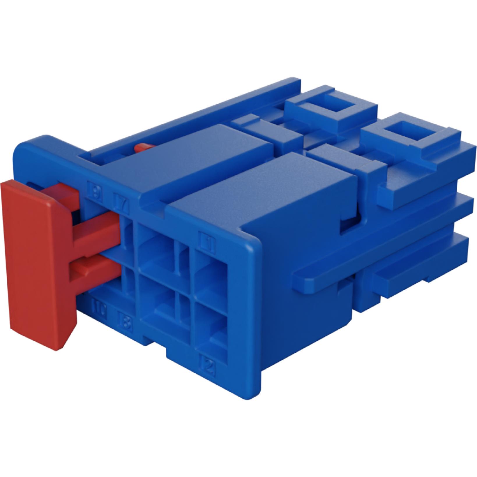 Molex-2058264083 Einzeladersteckverbinder, Gehäuse Conn Housing RCP 8 POS 1.8mm Crimp ST Cable Mount Blue Bag