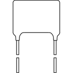 Cap Film 0.1uF 250V PET 10% (12.5 X 4.7 X 9.7mm) Radial 10mm 105°C Loose