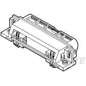 TE Connectivity-5553121-1 Steckverbinder, Schnittstelle Conn Interface CHAMP Receptacle Panel Mount Through Hole Right Angle Solder 24 POS