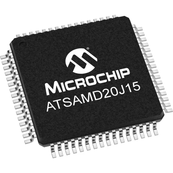 Microchip Technology-ATSAMD20J15B-AUT Microcontrollers - MCUs MCU 32-bit ARM Cortex M0+ RISC 32KB Flash 1.8V/2.5V/3.3V 64-Pin TQFP T/R