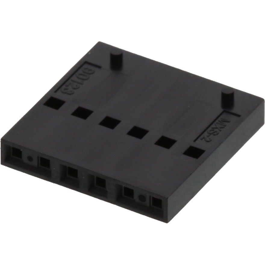 Molex-0901230106 分立接线罩连接器 Conn Housing F 6 POS 2.54mm Crimp ST Cable Mount Black C-Grid III™ Bag