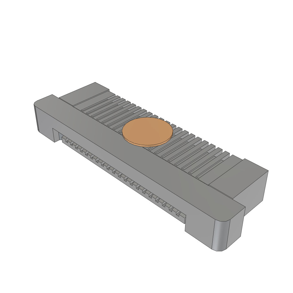 Samtec-ZF5S-20-01-T-WT-K Conector FFC-FPC Conn FFC Connector SKT 20 POS 0.5mm Solder RA SMD Tube