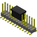 Conn Unshrouded Header HDR 26 POS 2.54mm Solder ST Top Entry SMD T/R