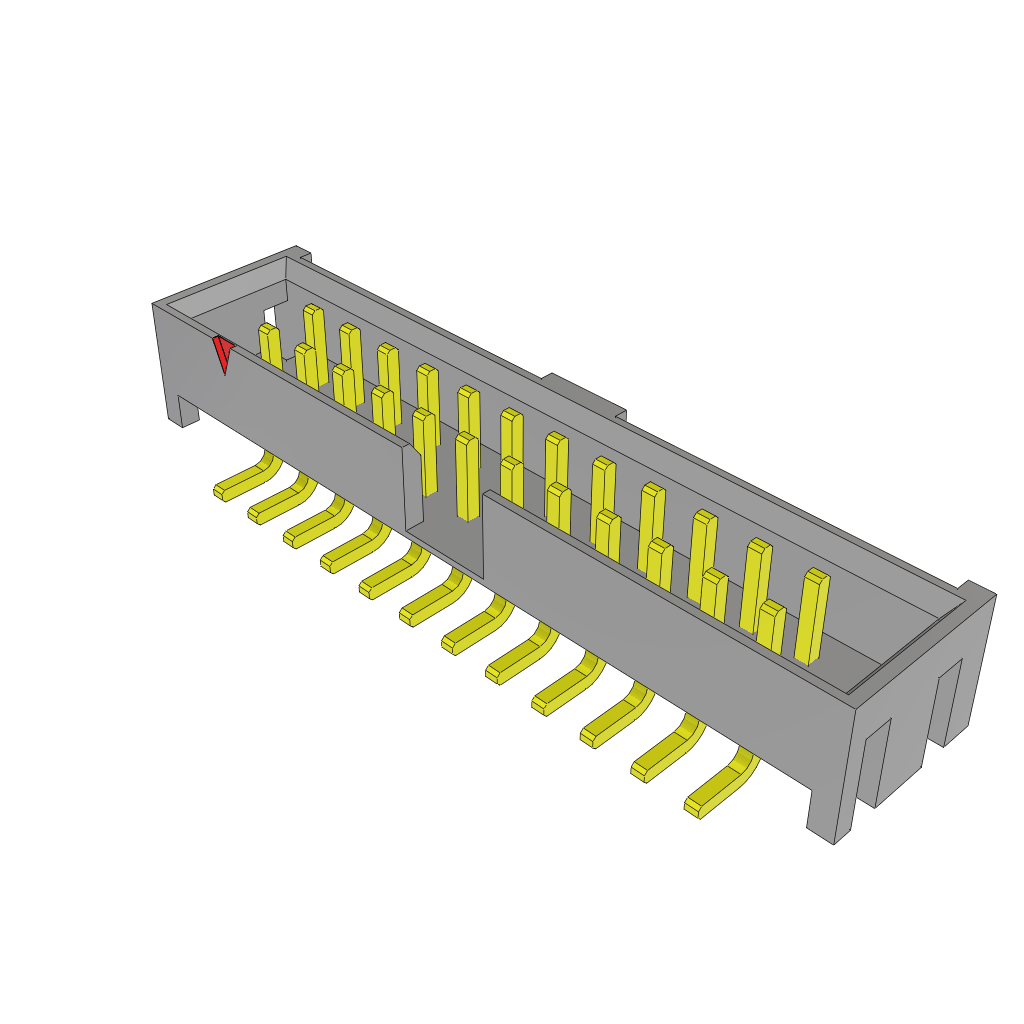 Samtec-STMM-112-02-L-D-SM Steckverbinderleisten und Leiterplattenbuchsen Conn Shrouded Header HDR 24 POS 2mm Solder ST SMD Tube