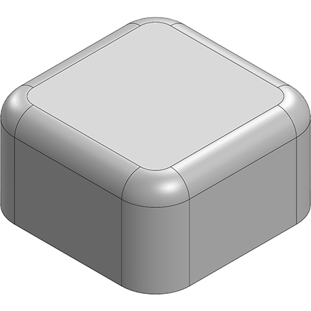 Masach Tech-MS093-10S null 9.3 x 9.3 x 5mm One-piece Drawn-Seamless RF Shield/EMI Shield (CRS)
