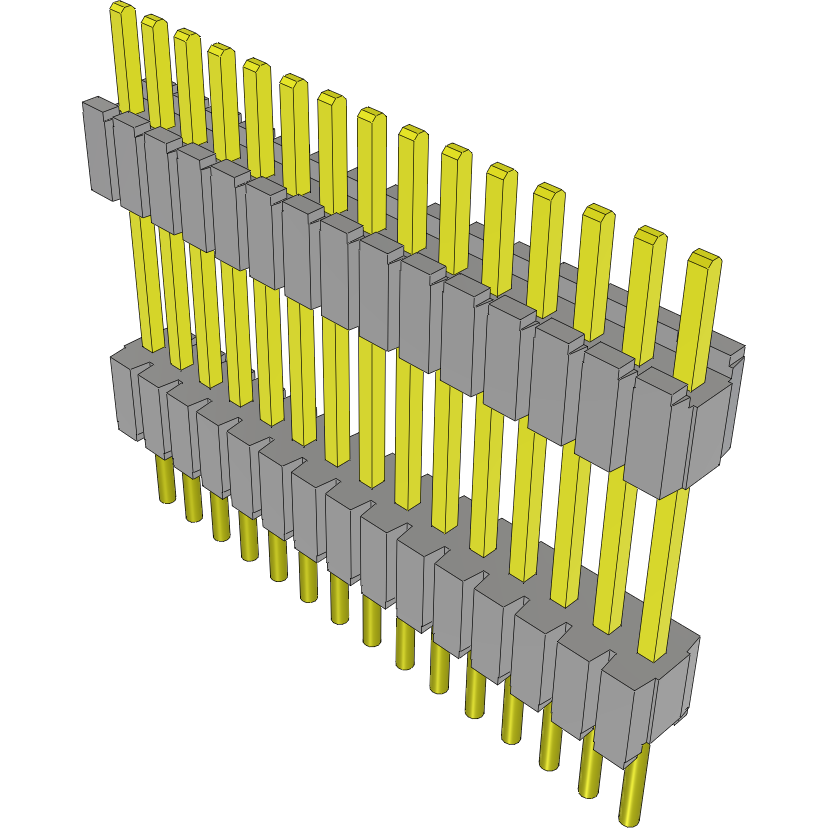 Samtec-DWM-15-56-G-S-410 Steckverbinderleisten und Leiterplattenbuchsen Conn Board Stacker HDR 15 POS 1.27mm Solder ST Thru-Hole Tube