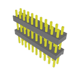 Conn Board Stacker HDR 20 POS 2.54mm Solder ST Top Entry Thru-Hole Bulk