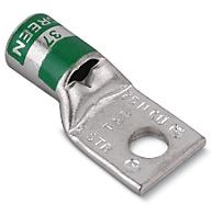 Thomas & Betts-54107BT 连接器端子 Copper Blank Tongue Lug, Standard Barrel, Peep Hole, Max 35kV, Wire Size 2 AWG, Bolt Hole 1/4 Inch, Tin Plated, Die Code 33, Die Color Code Brown