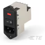 TE Connectivity-PM0SXDHXB 电源接入模块 Power Entry Module Filtered M 3 POS (115VAC/230)VACVAC 10A Fuse/Switch/Voltage Selector ST 1 Port