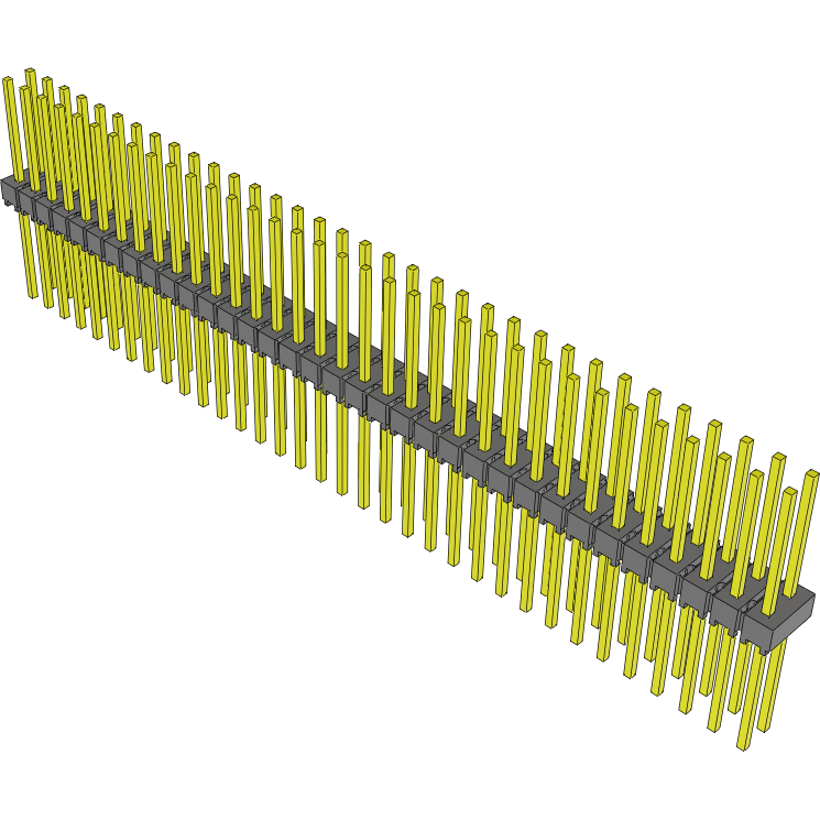Samtec-MTSW-134-11-G-D-415 Piastre connettori e prese PCB Conn Unshrouded Header HDR 68 POS 2.54mm Solder ST Thru-Hole Bulk