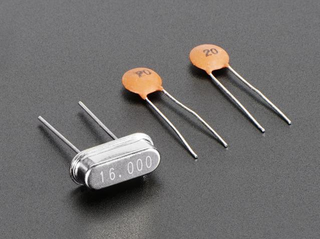 Adafruit Industries-2215 Quarze Crystal 16MHz 30ppm (Tol) 50ppm (Stability) 20pF Thru-Hole