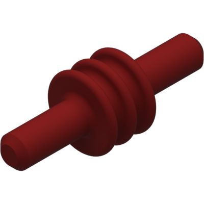 Delphi-12059168-B Steckverbinderzubehör Connector Accessories Seal Straight Silicone Dark Red