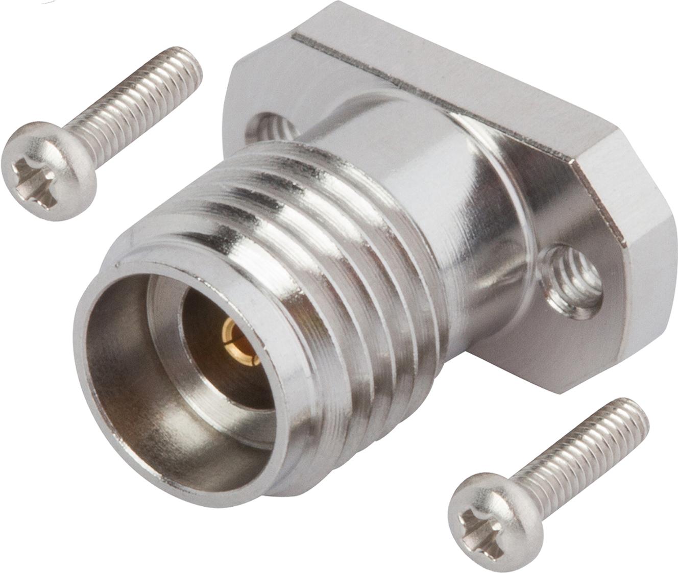 Amphenol SV Microwave-SF1521-60070-2S Conector RF Conn 2.92mm 0Hz to 40GHz 50Ohm Compression ST SMD F Gold Over Nickel Tray