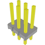 Conn Unshrouded Header HDR 6 POS 2.54mm Solder ST Top Entry Thru-Hole Bulk