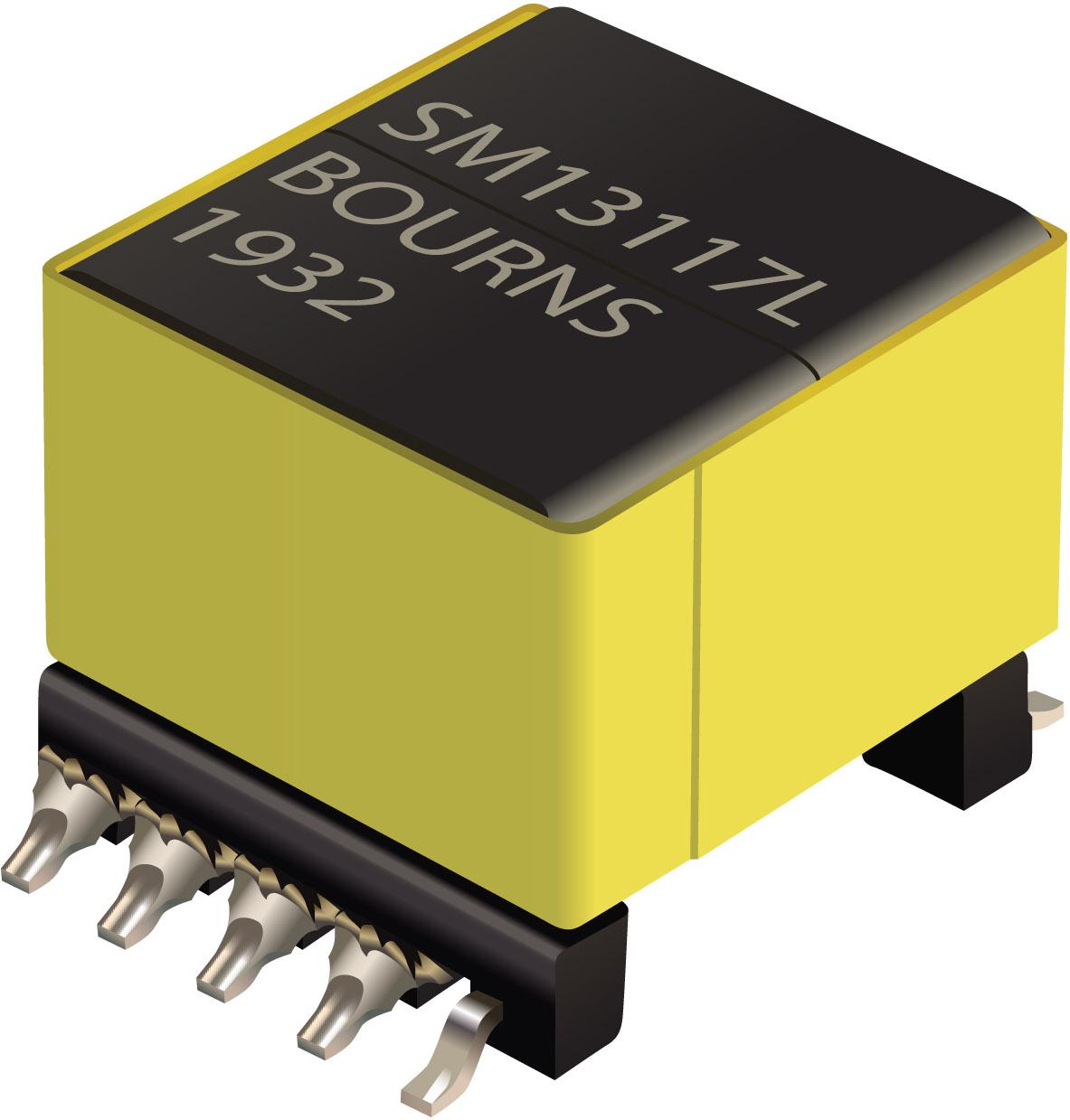 Bourns-SM13117EL Trasformatore di commutazione Switching Transformer 1:0.5:0.5:0.5 0.199Ohm/0.308Ohm Prim. DCR 0.033Ohm Sec. DCR 13W 10 Terminal Gull Wing SMD