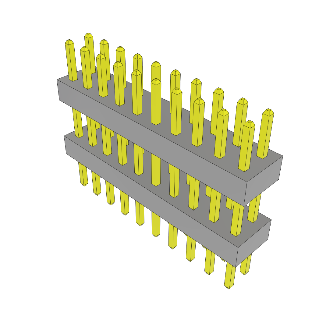 Samtec-TW-10-05-L-D-236-150 Steckverbinderleisten und Leiterplattenbuchsen Conn Board Stacker HDR 20 POS 2mm Solder ST Top Entry Thru-Hole Bulk