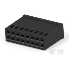 TE Connectivity-1-87456-1 Einzeladersteckverbinder, Gehäuse Conn Housing RCP 16 POS 2.54mm Crimp ST Cable Mount Black Package