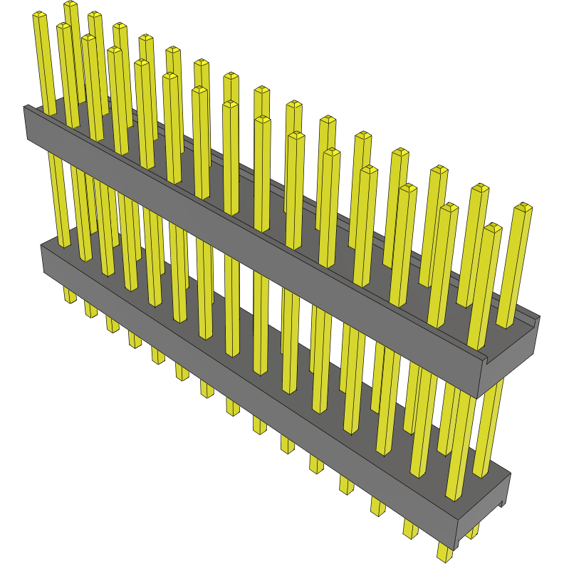 Samtec-DW-15-11-T-D-550 Steckverbinderleisten und Leiterplattenbuchsen Conn Board Stacker HDR 30 POS 2.54mm Solder ST Top Entry Thru-Hole Bulk