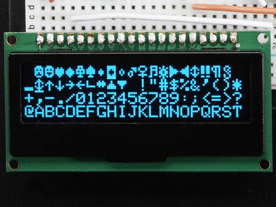 Adafruit Industries-2675 Entwicklungssätze und Werkzeuge Monochrome 2.3" 128x32 OLED Graphic Display Module Kit