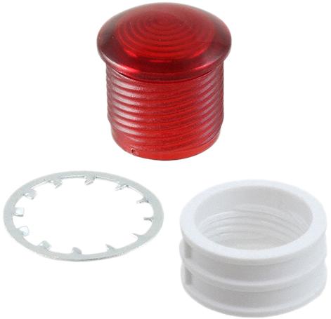 VCC (Visual Communications Company, LLC)-HMC_461_RTP Optical Lenses Round Optical Lens Red Polycarbonate