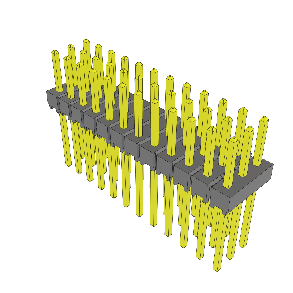 Samtec-TSW-112-09-G-T Steckverbinderleisten und Leiterplattenbuchsen Conn Unshrouded Header HDR 36 POS 2.54mm Solder ST Top Entry Thru-Hole Bulk