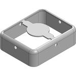 16.8 x 13.5 x 5mm Two-piece Drawn-Seamless RF Shield/EMI Shield FRAME (Nickel-Silver)