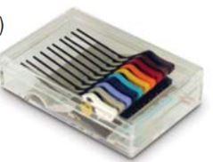 Teledyne LeCroy-PK400-1 Juegos de componentes Large Gripper Probe Set for 0.10 inch (2.54mm) pin pitch.Includes 10 probes with color coded leads