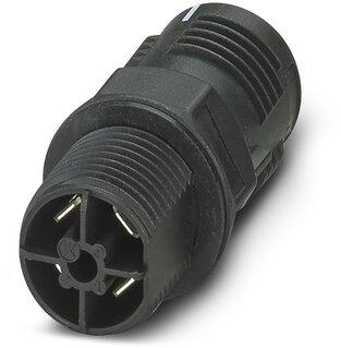 PHOENIX CONTACT-1423986 Conector circular Panel Feed-through, QUICKON Connection, 4 POS