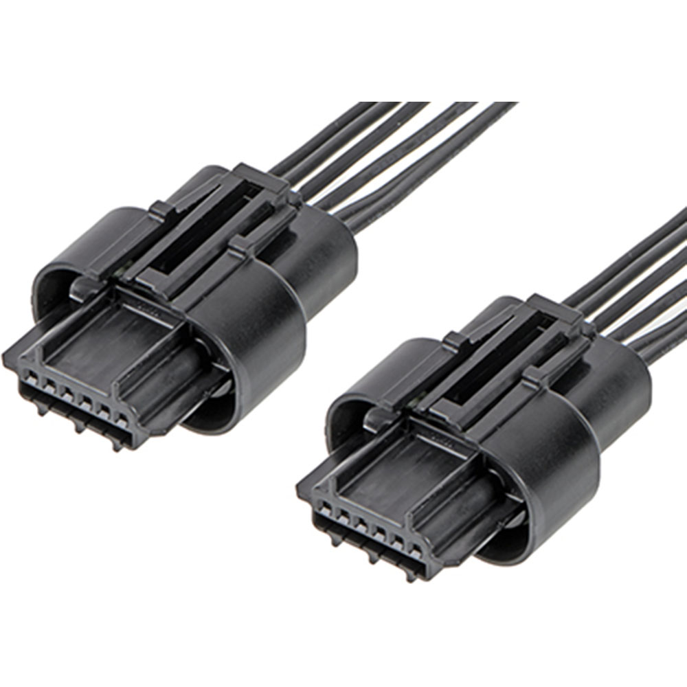 Molex-451450601 Cable Assembly AC Power Cable Assembly AC Power 0.15m Squba to Squba 6 to 6 POS F-F Crimp-Crimp 22AWG