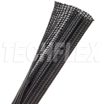 Braided Cable Wrap, Split Tube Black, .75 Od