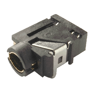 Same Sky (formerly CUI Devices)-SJ-43515TS Connector Audio and Video Conn 3.5MM Audio Jack F 4 POS RA Thru-Hole 5 Terminal 1 Port