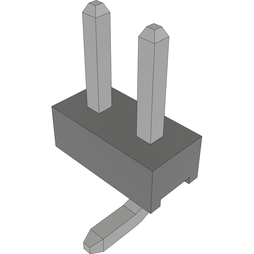 Samtec-TMM-102-01-T-S-SM Connector Headers and PCB Receptacles Conn Unshrouded Header HDR 2 POS 2mm Solder ST Top Entry SMD Bulk