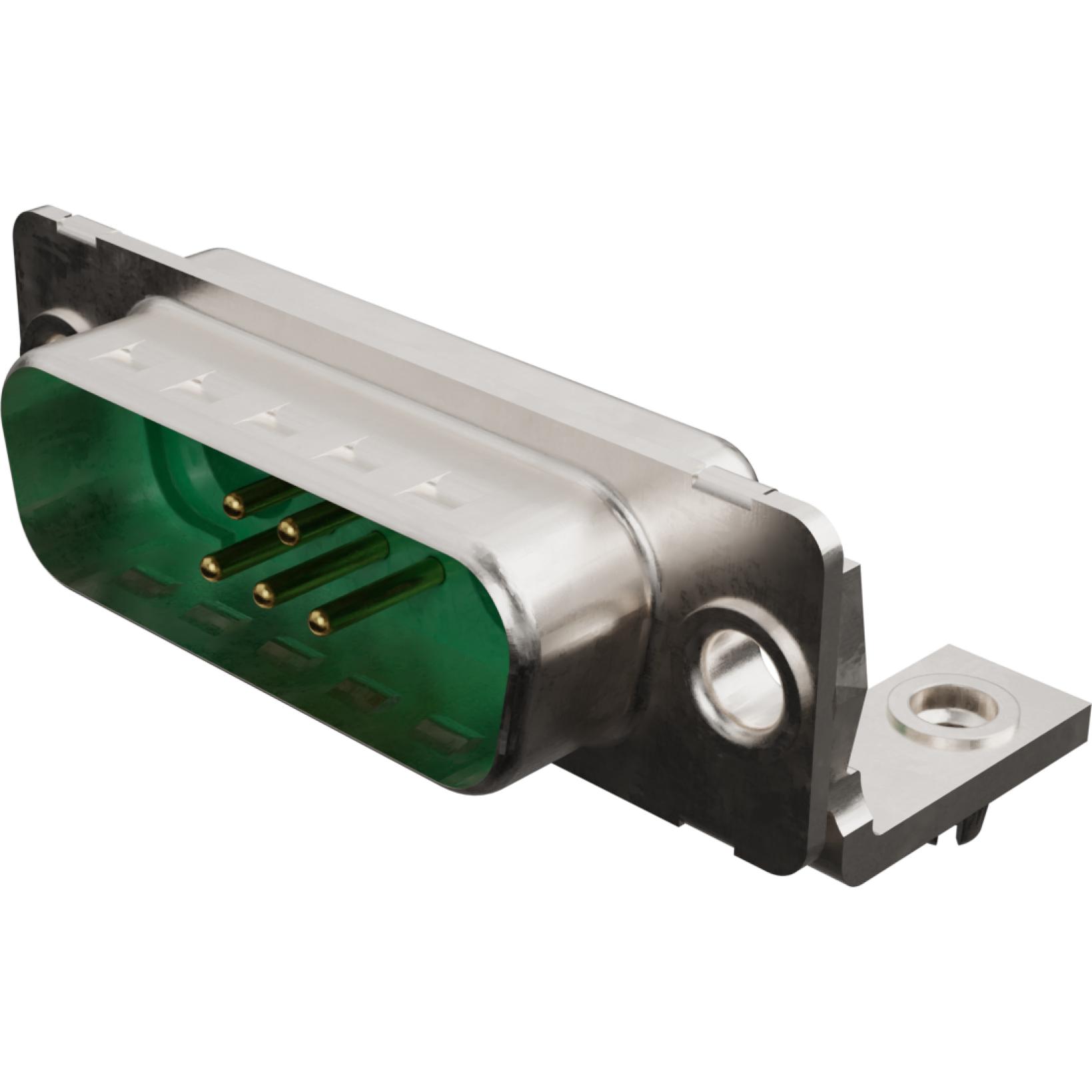 Molex-173107-1280 Steckverbinder, D-Sub Conn D-Sub M 2Power/5Signal POS 1.37mm Solder RA Thru-Hole 7 Terminal 1 Port Carton