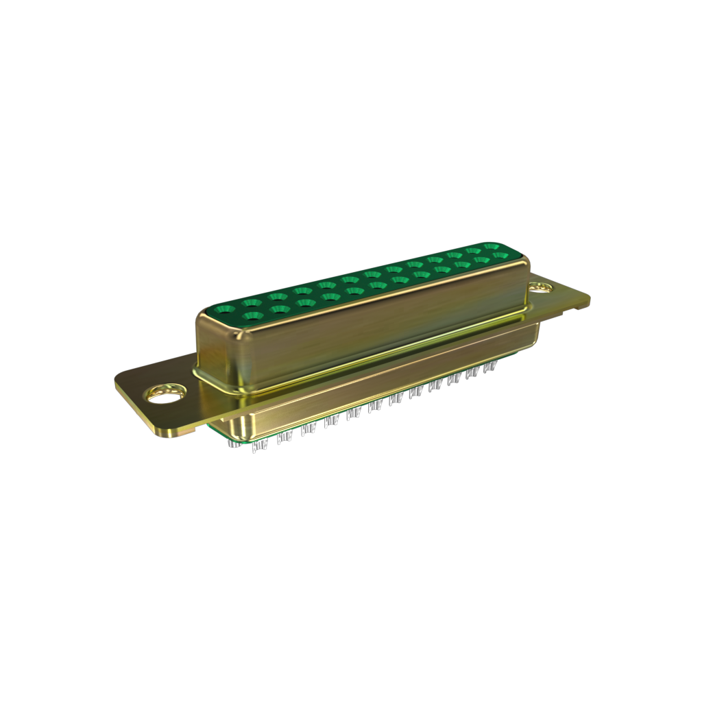 Amphenol Communications Solutions-DDMF50S Connector D-Subminiature Conn D-Sub F 50 POS 1.38mm Solder Bucket ST Cable Mount 50 Terminal 1 Port Tray