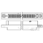 Conn Housing RCP 40 POS 2.54mm Crimp ST Cable Mount Blue Package