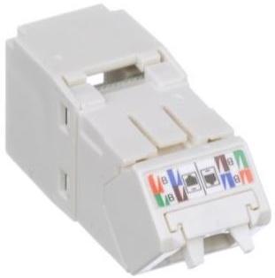 Panduit-CJUD688TGIW Connettore telefono e telecomunicazione Conn RJ-45 F 8 POS IDT Cable Mount 8 Terminal 1 Port Mini-Com® Cat 6 Bulk