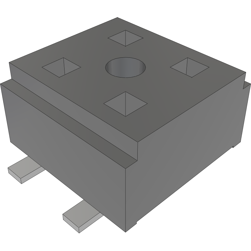 Samtec-CLT-102-02-FM-D Steckverbinderleisten und Leiterplattenbuchsen Conn Socket Strip SKT 4 POS 2mm Solder ST Top Entry SMD TIGER CLAW™ Layer