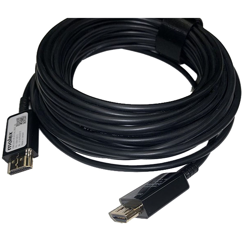 Molex-1064133010 | OptoHD HDMI 2.0 AOC Assemblies Cable Assembly Audio/Video 10m HDMI to HDMI M-M Crimp-Crimp 26AWG HDMI®