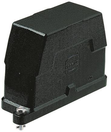 HARTING-09400100513 Schrumpfbalgenadapter Hood 90° 10B Shell Size Powder Die Cast Aluminum Screw Lock Han®