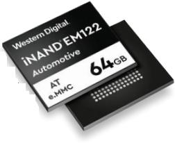 Western Digital-SDINBDG4-64G-ZA Flash MLC NAND Flash Serial e-MMC 512G-bit Automotive AEC-Q100