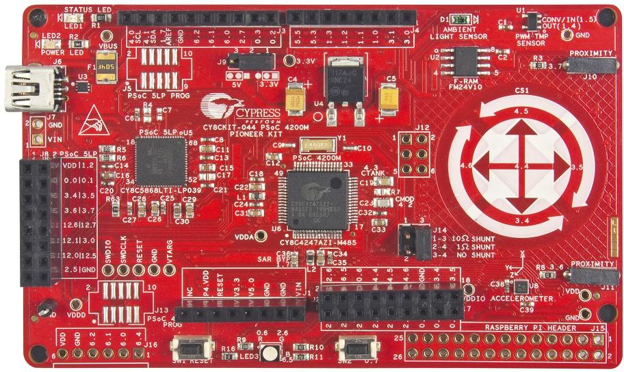 Infineon Technologies AG-CY8CKIT-044 Embedded System Development Boards and Kits CY8C4247AZI-M485/CY8C5868LTI-LP039 Microcontroller Development Kit 0.032MHz CPU Win 7/Win 8/Win 8.1