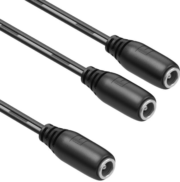 Tensility International-10-02770 Cable Assembly DC Power Cable Assembly 0.915m DC Power Jack to 2DC Power Jack 2 to (2/2)POS (2)F-F 18AWG