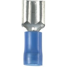 Panduit-DNF14-250-M Connector Terminals Quick Disconnect Terminal 14-16AWG Brass Blue F 21.08mm Tin Box