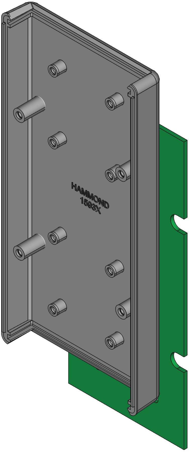 Hammond Manufacturing-1593XTBU Kästen, Gehäuse und Gestelle Translucent Blue Acrylonitrile Butadiene Styrene Wall Mount Hand Held/Instrument Enclosures