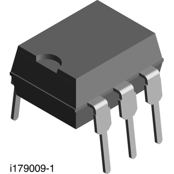 Vishay-MOC8102 晶体管和光伏输出光电耦合器 Optocoupler DC-IN 1-CH Transistor DC-OUT 6-Pin DIP